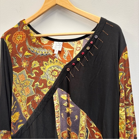 Parsley & Sage 3X Tunic Top Multicolor Patchwork - Picture 6 of 11
